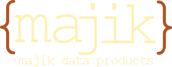 majik data products logo
